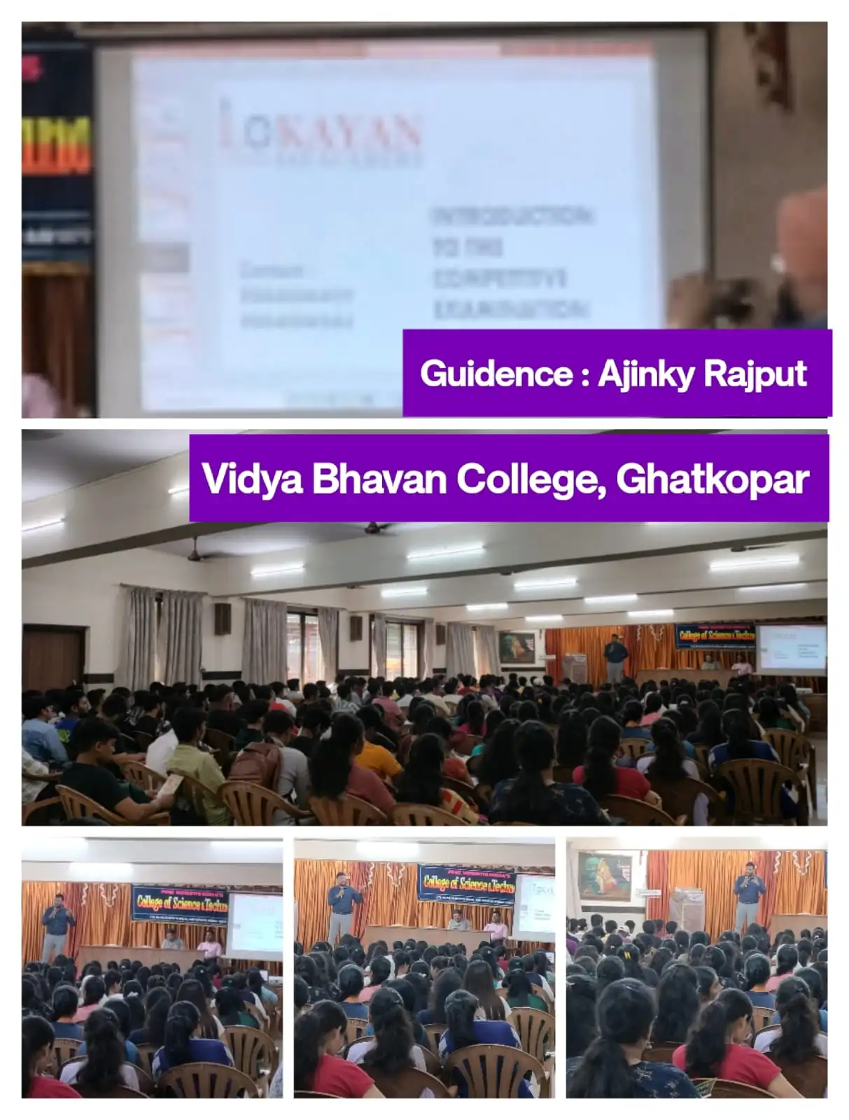 Vidya bhavan college Ghatkopar Ajinkya Rajput Sir